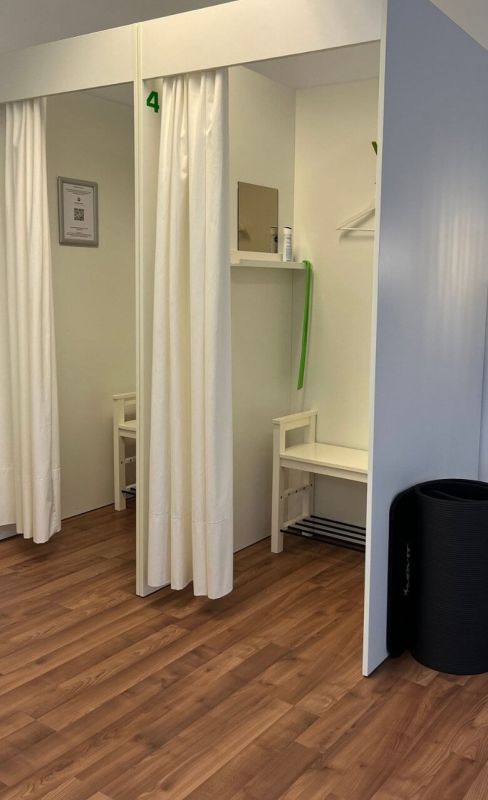 Eigene Umkleidekabine