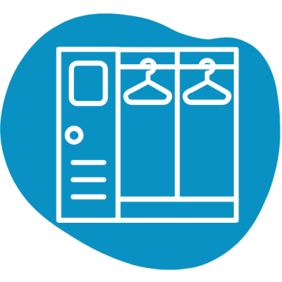 Eigene Umkleidekabine